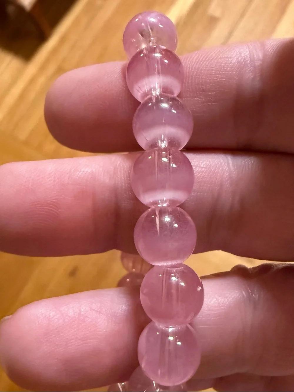 Pink Beaded Stretch Bracelet - Women Jewelry